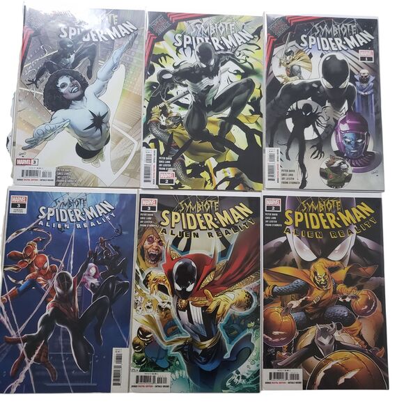 Symbiote Spiderman Alien Reality Crossroads Variants Comic Book Lot Marvel - Picture 3 of 5